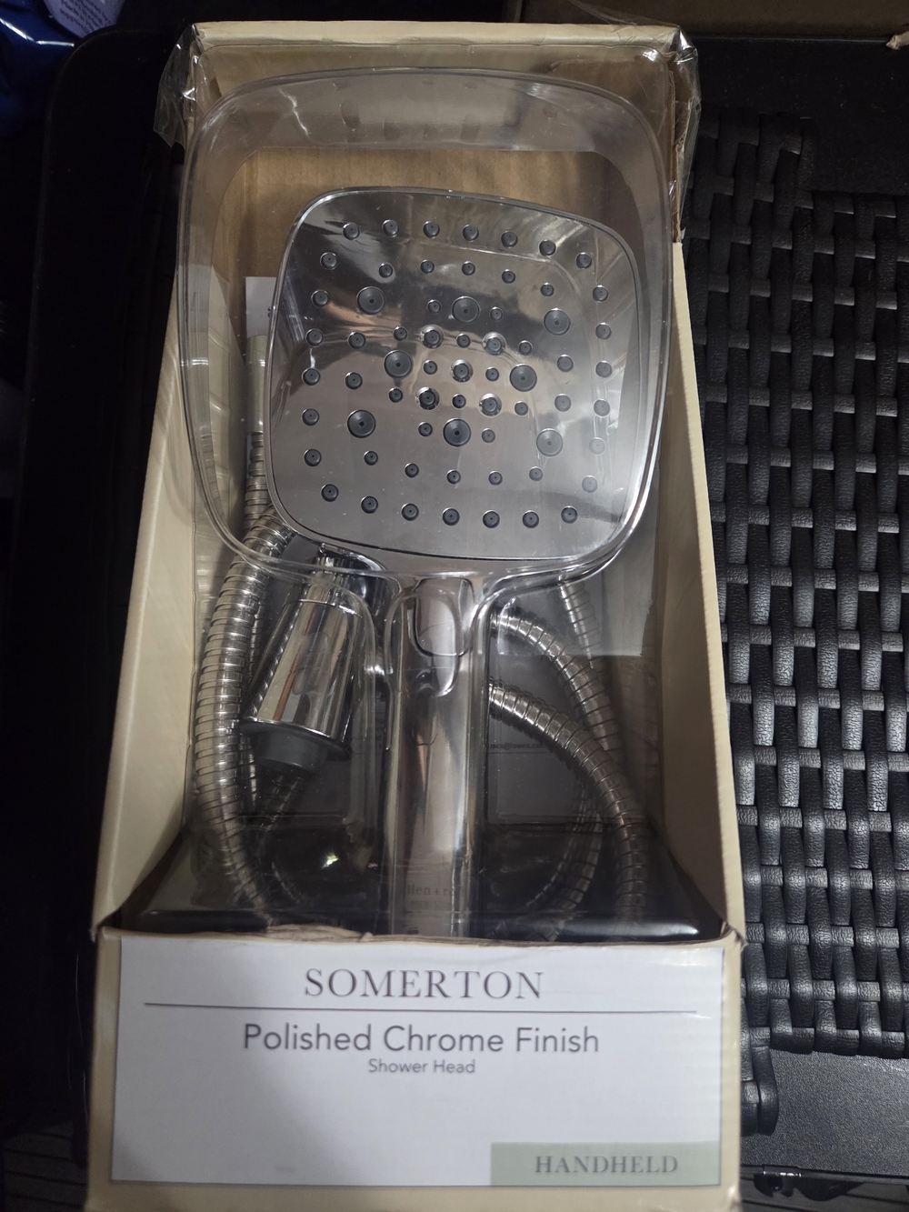 Allen + Roth SOMERTON 4 -Spray Polished Chrome 5.15-in Handheld Shower Head 1.8